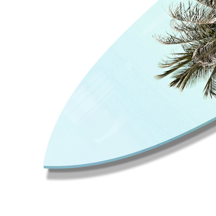 Oliver Gal Palm Tree Surfboard - Decorative Surfboard Wall Art